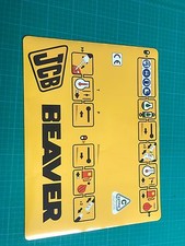 JCB HYDRAULIC BREAKER FRONT PANNEL STICKER DECAL JCB BEAVER
