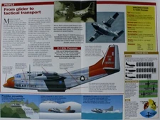 Fairchild C-123 C 123 Picture Brochure Pamphlet Out of Print Aircraft Sheet