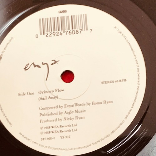 ENYA Orinoco Flow Sail Away 1988 UK 7" vinyl single EXCELLENT original 45 - Picture 4 of 4