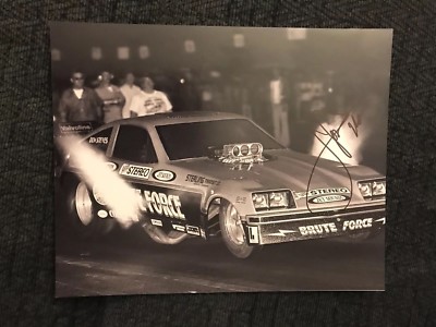John Force Signed 8 X 10 Photo  Nhra Funny Car Autographed