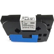 Fit for Brother P-Touch Laminated Tze Label Tape 6mm Black on White