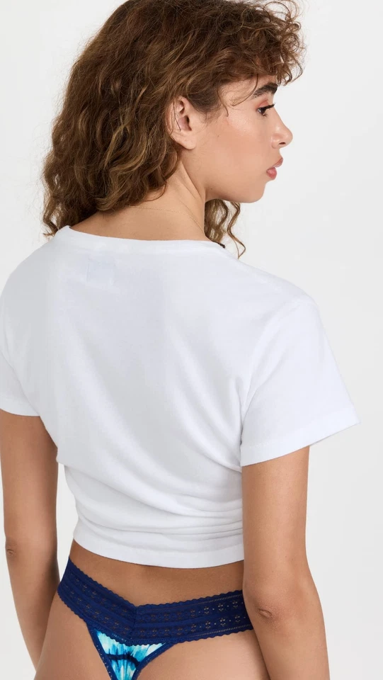 Tanga Hanky Panky 294222 Para Mujer Dream Indigo Rayas Original Talla OS Foto 2 de 4