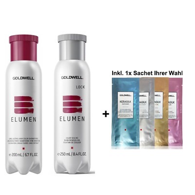 Goldwell Elumen Haarfarbe [GK@all Gold] 200ml + 250ml Lock Versiegelung + 1x Ke