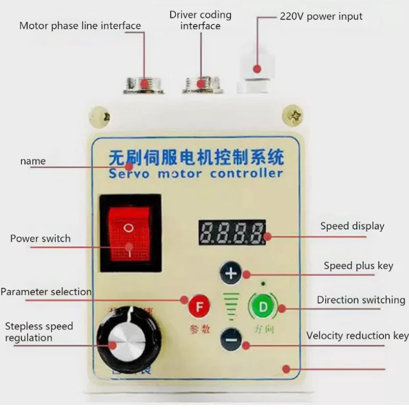 750W Bürstenloser elektrischer Servomotor Controller für CNC-Drehmaschine - Bild 3 von 4
