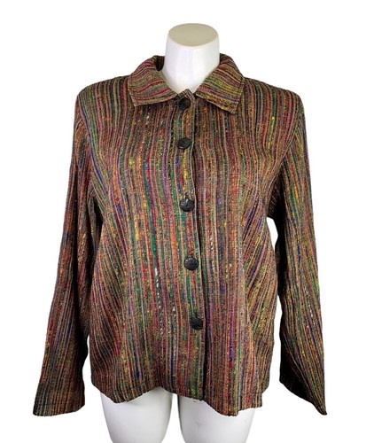 Veste blazer boutonnée Orvis XL extra large doublée colorée manches longues neuve sans étiquette - Photo 2 sur 8