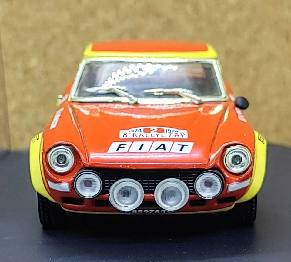 VITESSE 1:43 Fiat 124 Abarth #2 Winner Rally Tap 1974 Pinto/Bernacchini Ref#L168 - Immagine 4 di 4