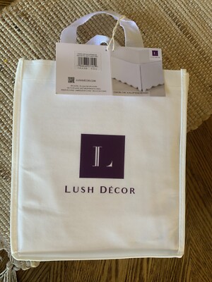NWT King Lush Decor Coastal Chic Scallop Edge Single Bed Skirt