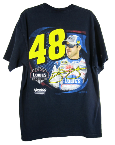 Nascar Jimmie Johnson T Shirt VTG 2010 XL Racing AOP Big Graphic Print 2 Sided - Picture 2 of 9
