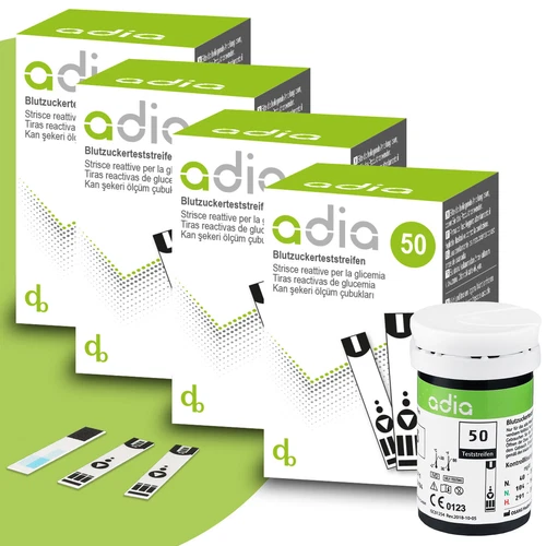 adia Blutzuckerteststreifen, Teststreifen für Diabetiker zur Diabetes-Kontrolle - Bild 4 von 14
