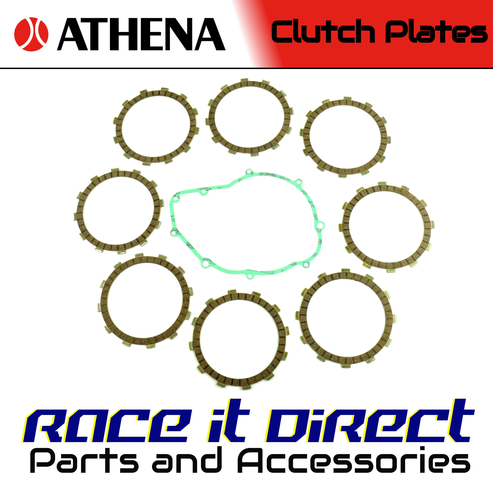 Clutch Plate Kit for KTM SXC 540 1998-2000 Athena