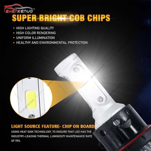 For Ford Expedition 2007-2014 4X 6000K LED Headlight Hi Lo Fog Light Bulbs Combo - Bild 3 von 10