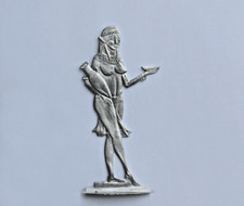 Cynowa płaska figurka: egipska dama dworu, 75mm - nowa