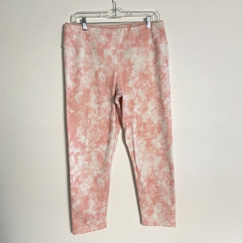 Jockey Damen Capri Legging rosa Marmor Batik Größe XL