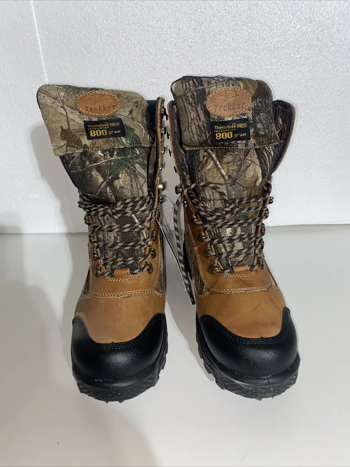 Mens Size 9.5 Trekker Tree 10”Leather Waterproof Insulated Boot Hunting 800 Gram - Image 2 of 4