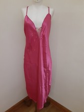 Cinema Etoile Silky Nightgown Lingerie Sleepwear Pink Size Med