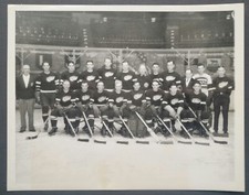 1934 Type 1 Wide World Press Photo Of Detroit Red Wings Team NHL Hockey