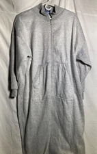 Vntg Nite Mates Sleepwear Polyester Fleece House Coat Robe Gown Women's Gray M