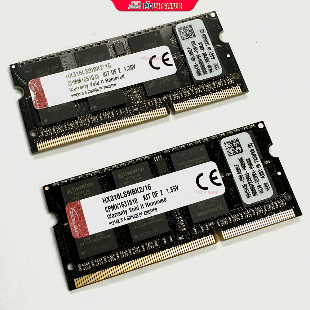 HyperX IMPACT 16GB Kit DDR3L 1600 x 8GB Laptop RAM SODIMM  HX316LS9IBK2/16