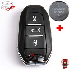COQUE CLÉ POUR PEUGEOT 2008 208 308 5008 508 CITROEN C4 + CR2032 BATTERIE
