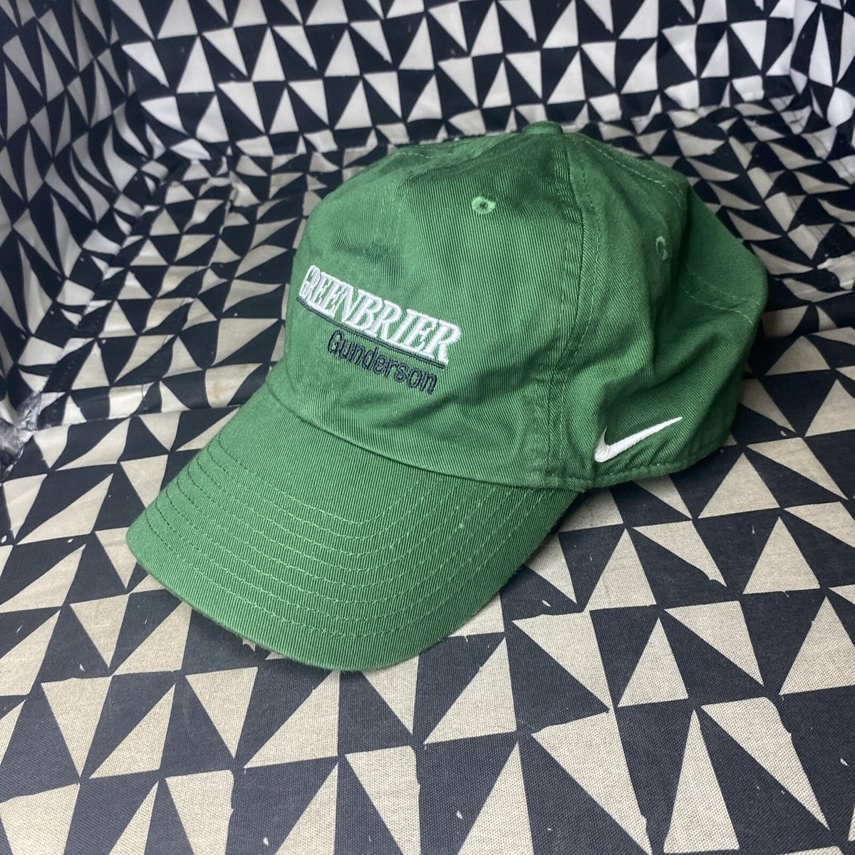 Greenbrier Gunderson Green Nike Golf Hat Cap Adjustable StrapBack