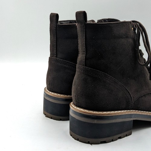 Botas marrones Kensie Girl “Kasha” de gamuza con cordones y cremallera lateral NUEVAS - Elige la talla - Imagen 13 de 19