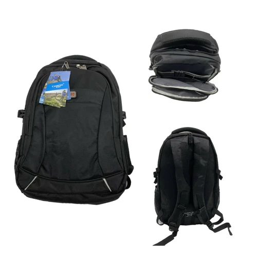 Black Waterproof Backpack Lightweight Laptop Outdoor Camping Hiking Shoulder Bag