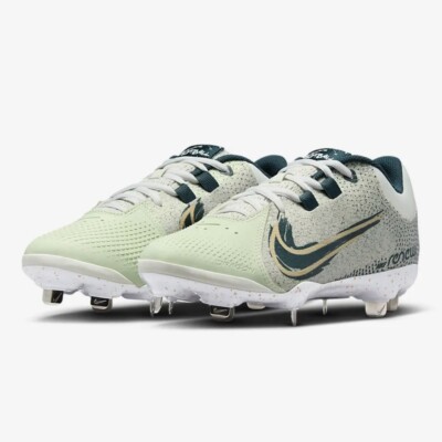 Nike Hyperdiamond Pro Women's Softball Cleats In White Green Size 