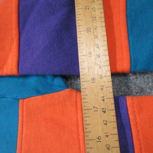 Vtg Dunlop Sweatshirt Boys XL 14 16 Blue Striped Casual Fleece Pullover 80s - Picture 9 of 11