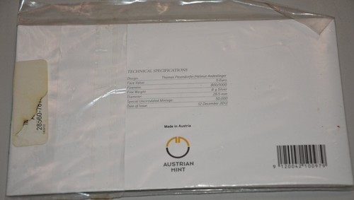 2013 5 Euro Special Uncirculated Silver Coin The Home of the Waltz Austrian Mint - Picture 3 of 6