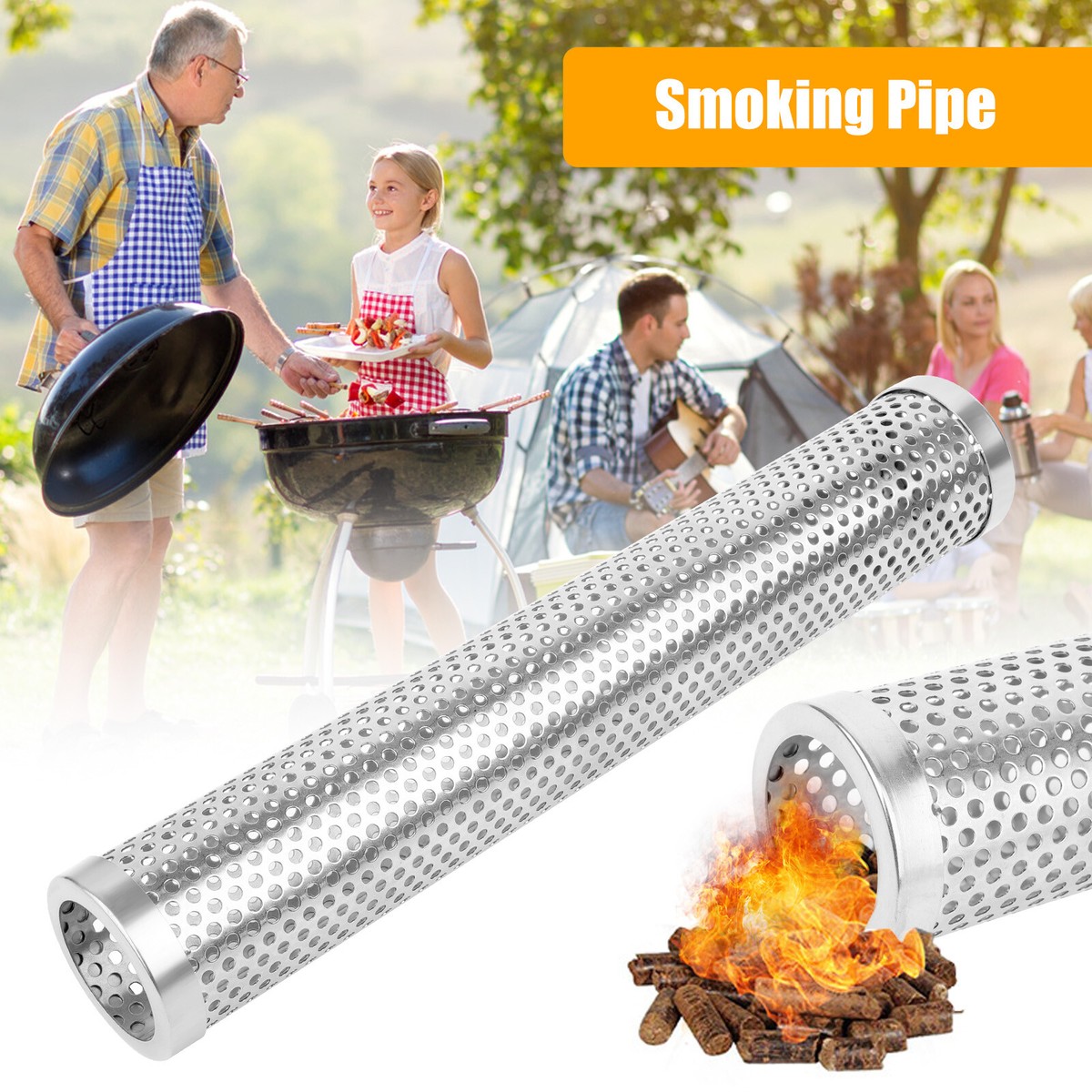 Smoke Tube For Pellet Grill BBQ Smoking Tube, Pellet Smoker Tube