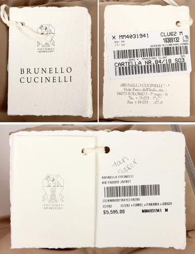 Brunello Cucinelli Nylon Down Puffer Jacket w/ Hood - M - New - $5595 Retail - Picture 18 of 22