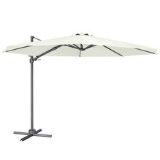 Cantilever Parasol, �3m, 360� Rotation, Tilt and Cover - Cream