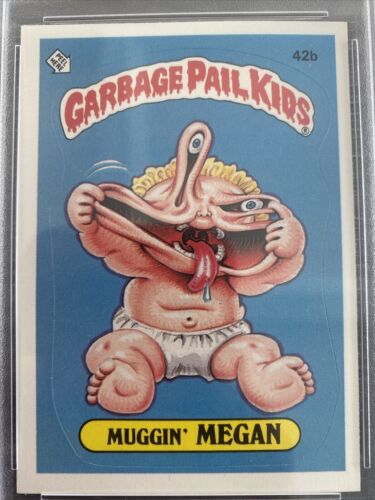 1985 Garbage Pail Kids Muggin’ Megan Glossy Sneak Award #42B PSA 8 Series 2 OS2 - Picture 2 of 8