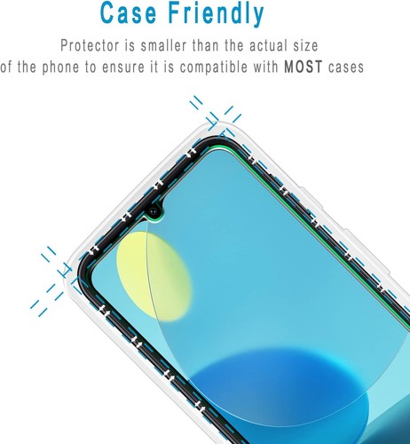 Pack de 2 protecteurs d'écran premium en verre trempé véritable pour Samsung Galaxy A14 5G - Photo 5 sur 8