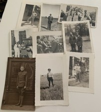 Vintage WW 2 Era Military Uniformed Photos