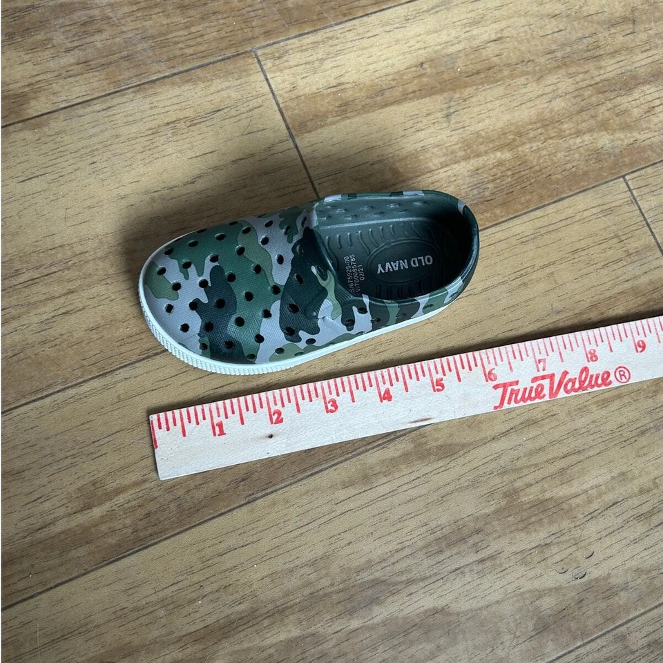 Zapatos de agua antiguos azul marino camuflaje niño talla 6 unisex camuflaje goma sin cordones Foto 4 de 4