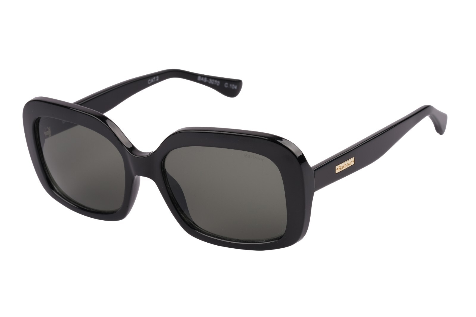 Barbour Womens Sunglasses - BAS-3070-104 - Black Frame - Grey Lens - 53x17x140