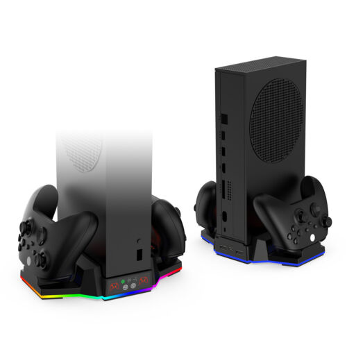 For Xbox Series S Cooling Fan Stand Base Controller Charging Station RGB Light - Picture 10 of 14
