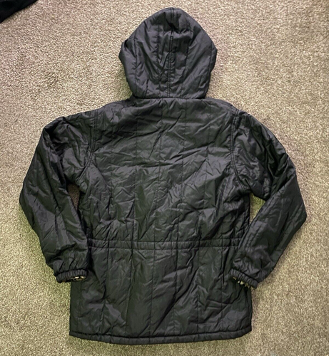 Haband Vintage Reversible Black Leopard Print Jacket Car Coat Size L Large - Picture 7 of 8