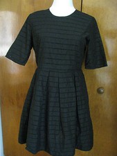 Gap women's black pleated cotton dress 