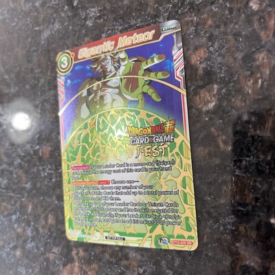Broly Gigantic Meteor Foil Dragon Ball Super Card Game FEST GOLD