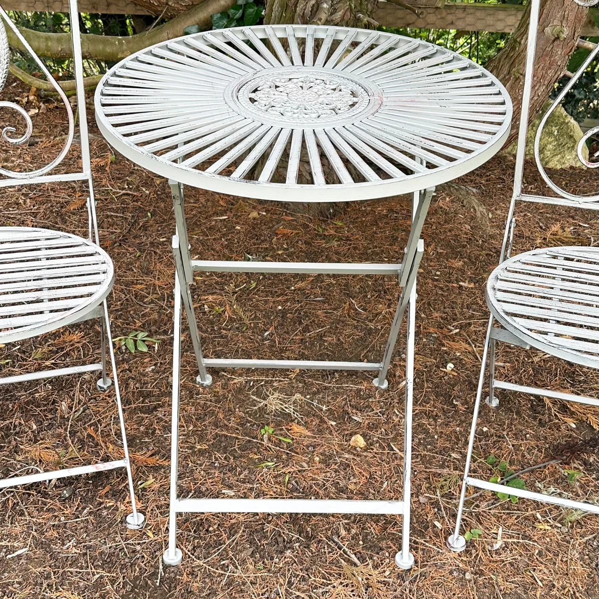 Marquee 3 piece metal bistro setting deals