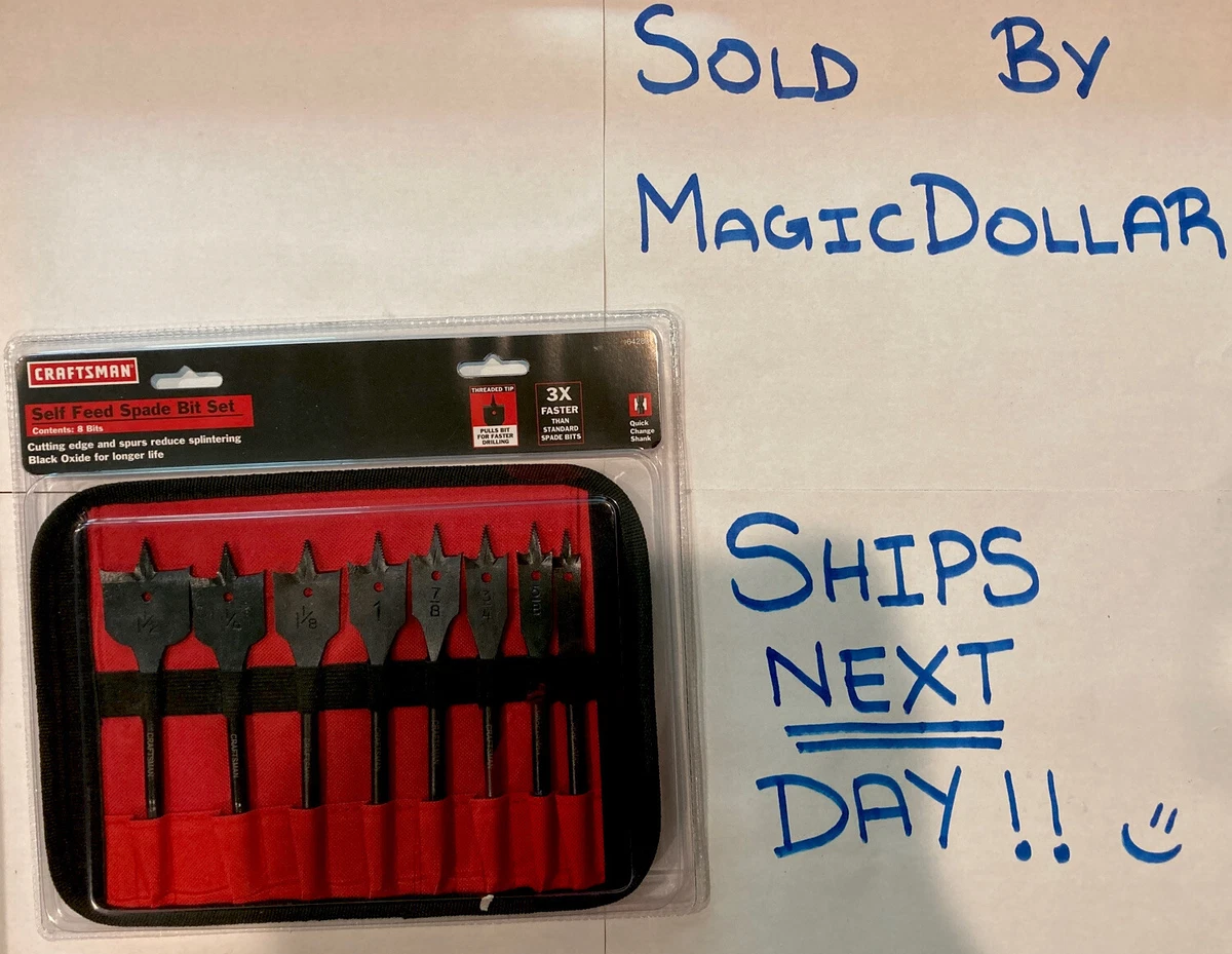 Craftsman spade sale bit set
