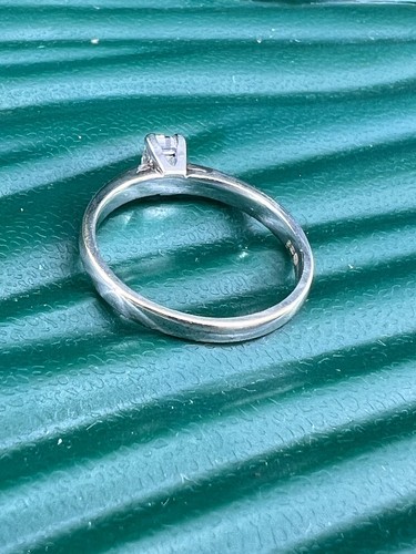 Diamant Princess Cut Ring 1/4 Kt - Bild 7 von 7