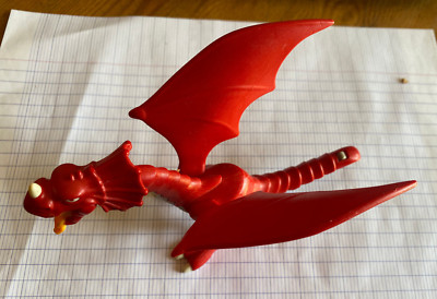 Dragon Rouge Playmobil - Modèles 4160/5420/5984 - Occasion Incomplet (manque Mâchoire)