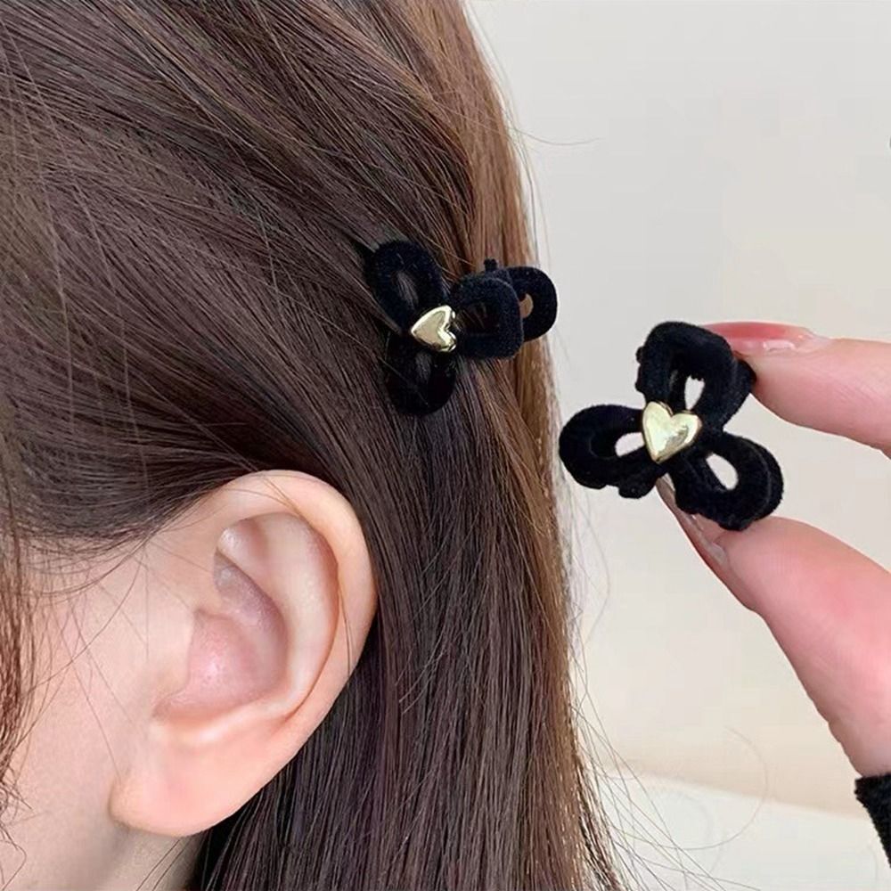 Grab Clip Korean Style Headwear Flocking Hair Claw Female Hair Accessories eBay