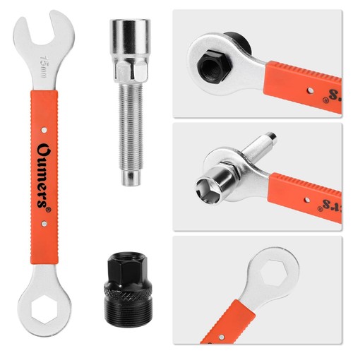 Bike Crank Puller Tool Set Bike Crank Extractor Bottom Bracket Remover 15mm Peda - Picture 5 of 7