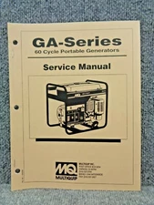MQ Multiquip GA Series 60 Cycle Portable Generators Service Manual