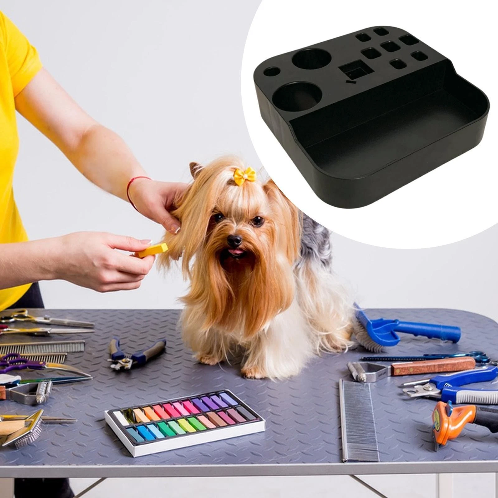 Pet Grooming Tools Holder Dog & Cat Beauty Tools Storage Box for Accessories