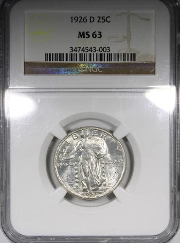 1926-D Standing Liberty Quarter NGC MS63 Flashy 25C